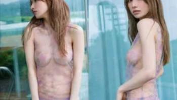 後藤真希！陰毛の次は乳首解禁！スケスケの衣装で透け乳首を公開！