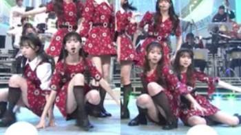 NHKうたコン生放送中にAKB48が集団M字パンチラをする放送事故 – みんくちゃんねる