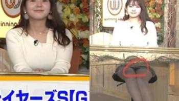 冨田有紀アナの白パンティ丸見えハプニング画像！