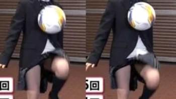 藤崎ゆみあ！制服リフティングでパンチラ！