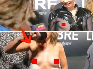 「乳首解放運動」を取材した女子アナさん、カメラの前で乳首を解放させられるｗｗｗ