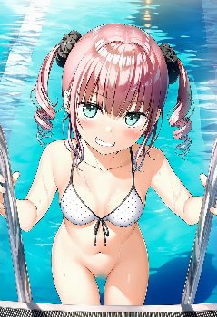 【二次元】プールでラッキースケベな件