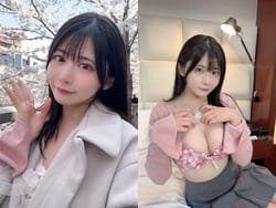 お花見中巨乳美人女子が脱いで下着でも花見をしてしまう
