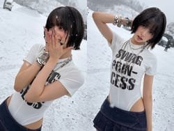 NiziUのRIMAがインスタでエッチなハイレグTシャツを着てしまう