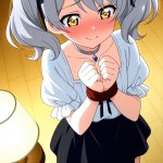 【エロ画像】グレー髪ツインテール長身スレン×手縛り・拘束_AI_アニメエロ画像