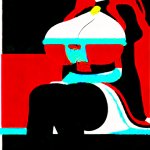 【エロ画像】赤髪ハーフアップグラマラス×巨乳・爆乳_AI_アニメエロ画像