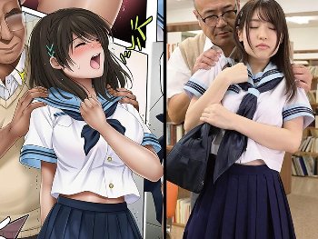 【最高】【JKレイプ】セクハラ教師に催眠ビデオで洗脳されるエロ巨乳なロリ制服美少女…NTR肉便器調教で中出しレイプ【原作コラボ