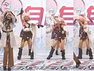 【動画】ダンス部JD、ステージで乳首ポロリして恥ずかしそうに退場してしまう…