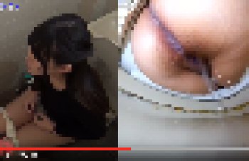【限りなく透明に近い尿】洋式トイレで素人娘が放尿している映像（おしっこ動画）