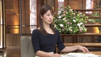 安藤萌々アナ　ニットの豊乳！！