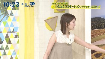 黒田みゆアナ　セクシーノースリーブ脇！！