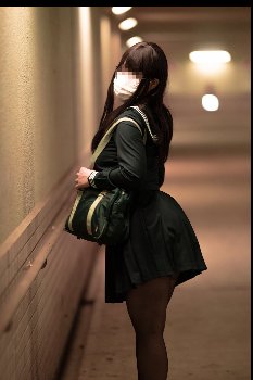 【画像】清楚系JK、えげつない下着を履いていた…