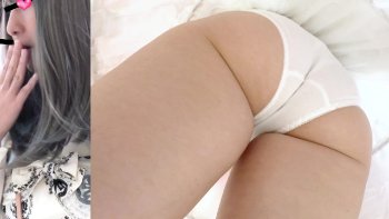 【upskirt3168逆さ撮り】ツルンツルンのプリケツに食い込む白Pがエロすぎるロリータコスの2人組