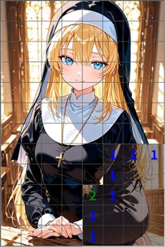 脱衣マインスイーパー　シスターさん