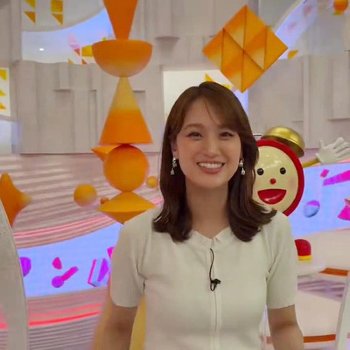 井上清華アナ　エクササイズのセクシーな胸元！！【GIF動画あり】