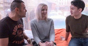 【MM号×金髪美女】欧州美女をナンパして車内パコハメ！カチカチの肉棒にオマンコ濡らしてピストンハメ！