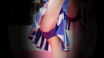 【eros2928チア盗撮】美人なJKチアたちのアンスコ越しの股間をプリプリの太ももと共に堪能する動画
