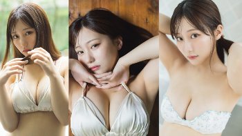 【田中美久18】妖艶な盛り上がりに目を奪われるはち切れそうな豊満バストがエロすぎる水着グラビア画像⑯