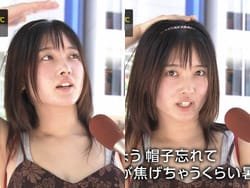 NHKの猛暑日インタビュー谷間見せ素人はグラドル大泉凜と判明
