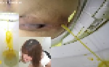 【ウォシュレット洗浄】洋式トイレで悶えながら下痢する女性がエロかった（排泄映像）