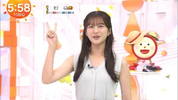 原田葵アナ　ノースリーブ脇！！