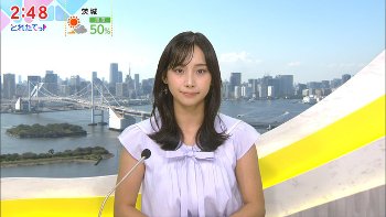 石渡花菜アナ　ノースリーブ！！