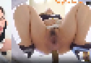 【アナル接写あり】女の快便シーンを真下から見るとこんな感じです（トイレ動画）