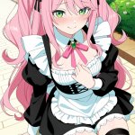 【エロ画像】ピンク髪セミロング高身長×美少女エロ_AI_アニメエロ画像