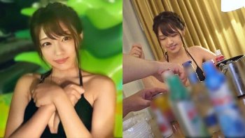 【木下ひまり】ナイトプール美女ナンパ！涎を垂れ流して感じるリア充