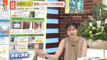 西尾桃アナ　セクシーノースリーブ脇！！