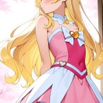 【エロ画像】金髪ハーフアップグラマラス魔法×貧乳・微乳_AI_アニメエロ画像