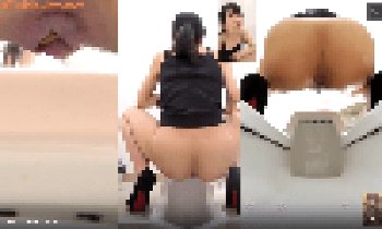 【体調悪そうなおなら】素人女性のアナル接写つき排便シーンがエロ過ぎた（和式トイレ映像）
