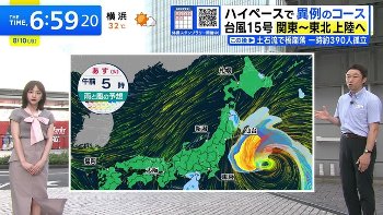 南後杏子アナ　強風で煽られるスリット！！