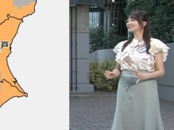 THE TIME, 気象予報士羽田優里奈がむっちり巨乳すぎて喋るたびに乳揺れ