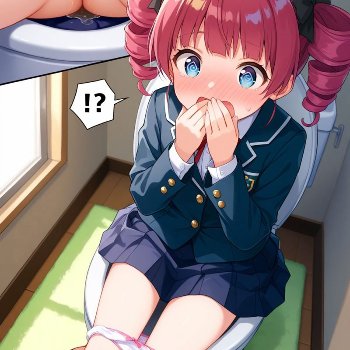 トイレのドアの鍵をかけ忘れるド天然な妹ちゃんのおかげで、朝っぱらからおしっこ中の妹に接近遭遇！　朝勃ちした兄の股間はリミットブレイク寸前だぜぃ！［30枚］