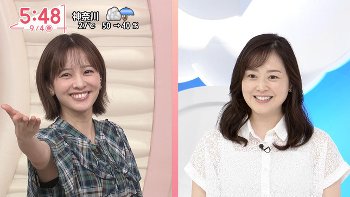 河出奈都美アナ　脇からインナーチラ見え！！