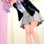 【エロ画像】ピンクグラデーションツインテー×おしっこ・放尿_AI_アニメエロ画像