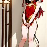 【エロ画像】青髪サイドテールロリ×オナニー・自慰_AI_アニメエロ画像