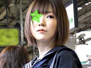 ミニスカJKを電車痴漢して中出し強姦＆トイレで追撃顔射【南野あさひ 逆さ撮り ヤバイやつ ロリ 女子高生】