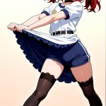 【エロ画像】赤髪ツインテールむっちり×体操服・ブルマ_AI_アニメエロ画像