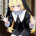 【エロ画像】マゼンタツインテールむっちり小×ガラスおっぱい押し付け_AI_アニメエロ画像