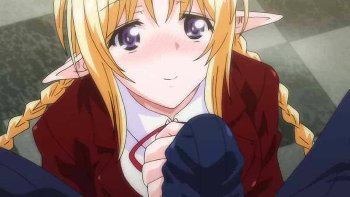 「こんなに腫れて痛そうっ♥」飲んでしまった惚れ薬の実態はなんと精力剤で股間は張り裂けそう！しかも片思いのエルフちゃんに気づかれてしまい..