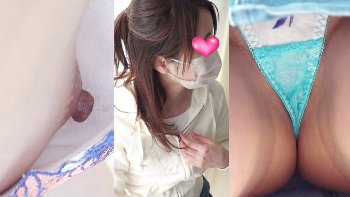 【eros3019乳首チラ】ワクチン接種時に美味しそうな乳首とおっぱいを撮られパンチラをも撮られちゃうJD