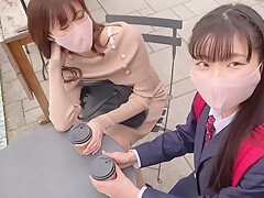 【OL】【変態】OLとJKの姉妹二人が変態合体！えちJKフェラ！ガン突きぱんぱんOLバック！