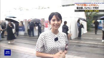 【画像】飯尾夏帆アナ　巨乳くっきりレポート！！【GIF動画あり】