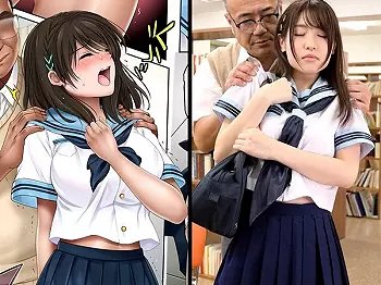 ☆原作コラボ☆鬼畜セクハラ教師の洗脳催眠で肉便器に調教されたロリ巨乳おっぱいJK！羞恥な痴漢＆中出しレイプ《フェラ抜き》