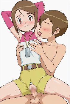 [デジモンアドベンチャー][エロ画像]八神ヒカリ(やがみひかり)の脇を丁寧に舐めたよ♪
