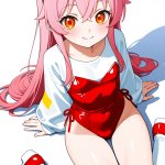 【エロ画像】ピンク髪ロングむっちり×貧乳・微乳_AI_アニメエロ画像