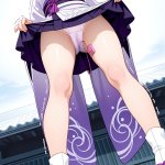 【エロ画像】銀髪刈り上げショート細身×バイブ責め_AI_アニメエロ画像