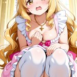 【エロ画像】金髪ウェーブロングむっちり×美少女エロ_AI_アニメエロ画像